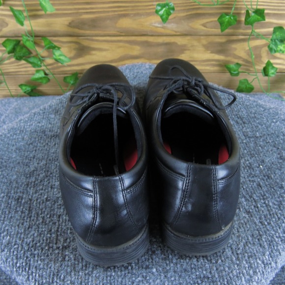 Rockport Men\'s Walkability Adiprene Derby Oxfords Black Leather Size 10.5 Medium main image 4